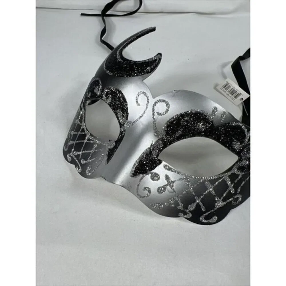 Black Classical Venetian Masquerade Mask Party Prom Mardi Gras Halloween Costume